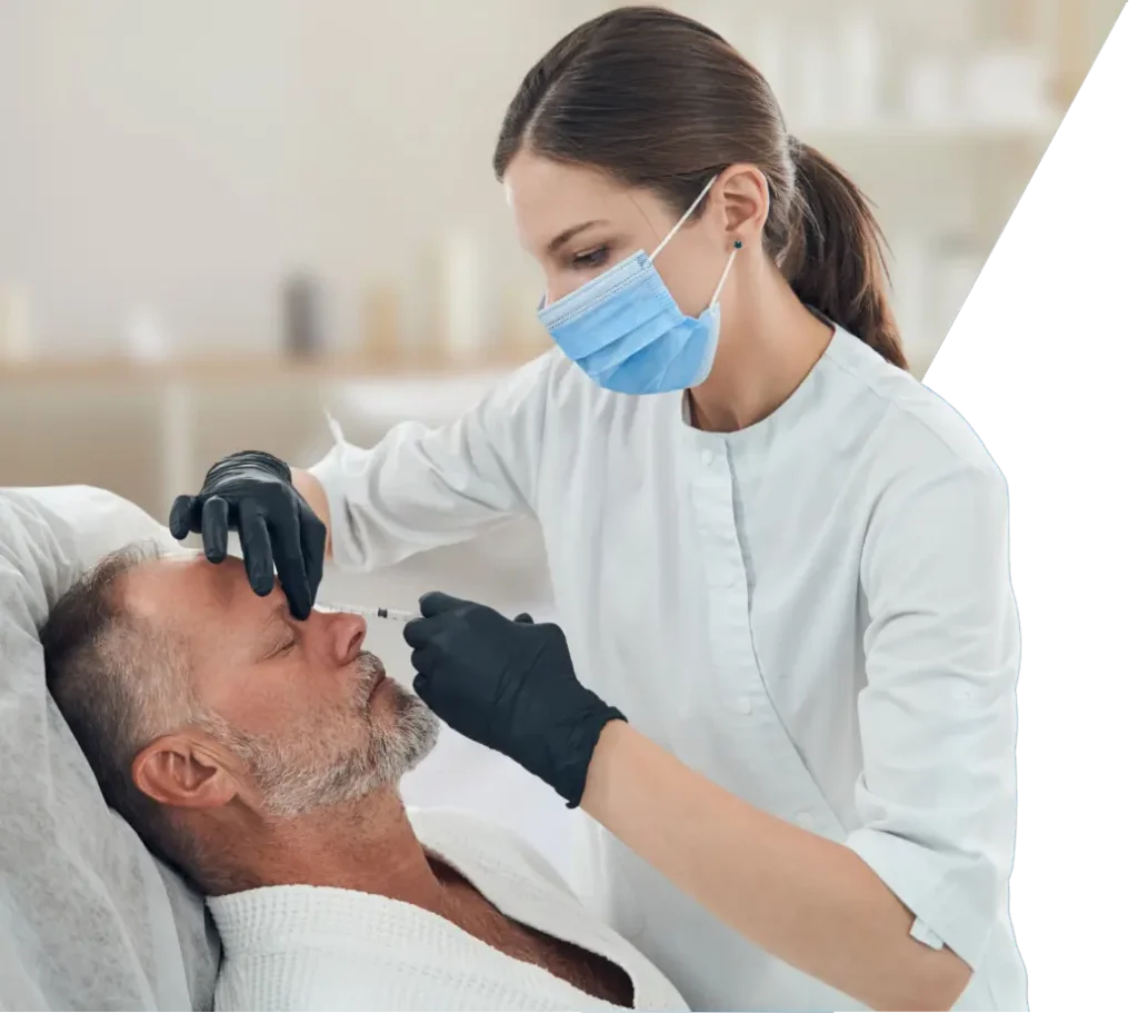MedSpa professional giving facial treatments